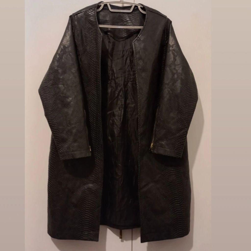 قیمت ارزان پالتو چرم پوست ماری