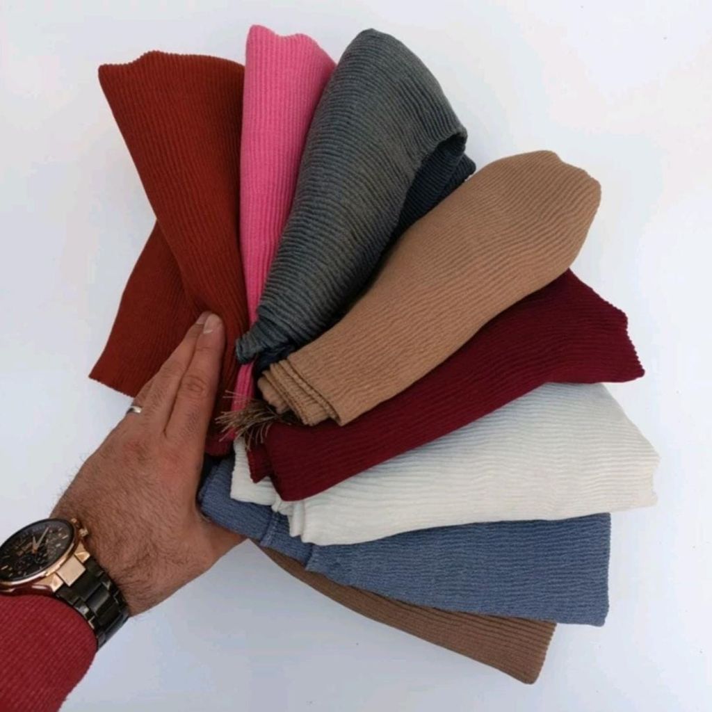 قیمت شال برشکا پلیسه شیک و چهار فصل