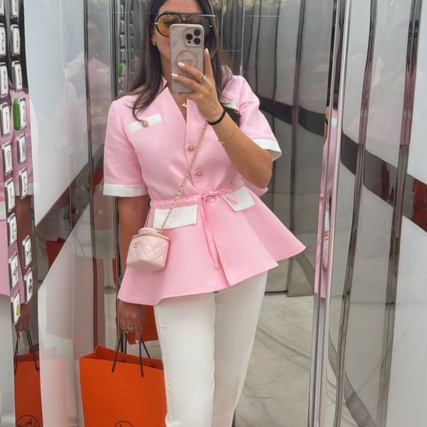 شومیز مانتوی  لینن مدل آیلار