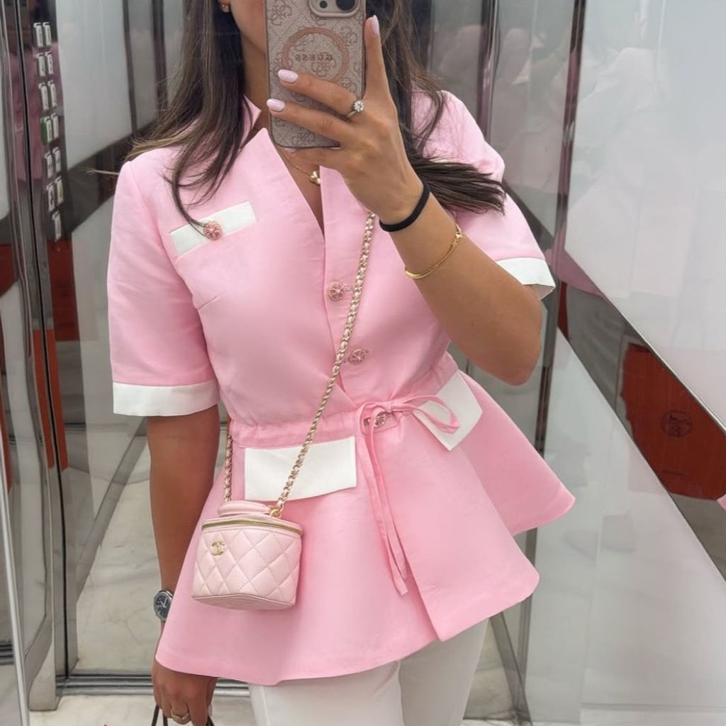 خرید انلاین شومیز مانتوی  لینن مدل آیلار