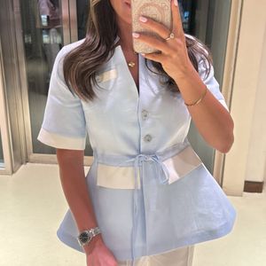 شومیز مانتوی  لینن مدل آیلار