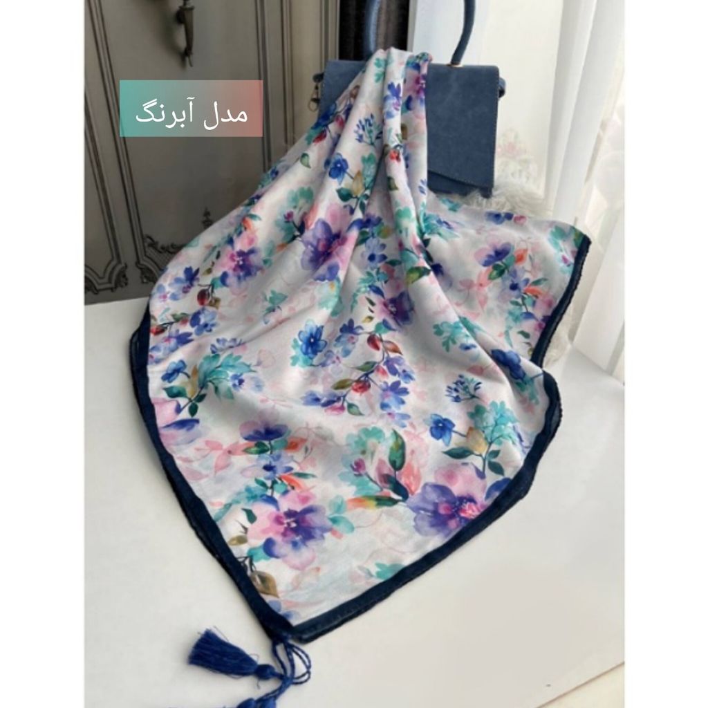 مشخصات روسری نخی قواره 140 نخ گلوریا و شال نخی قواره 188×68 نخ سیااسکارف