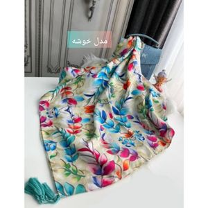 فروش اینترنتی روسری نخی قواره 140 نخ گلوریا و شال نخی قواره 188×68 نخ سیااسکارف