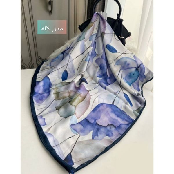 روسری نخی قواره 140 نخ گلوریا و شال نخی قواره 188×68 نخ سیااسکارف