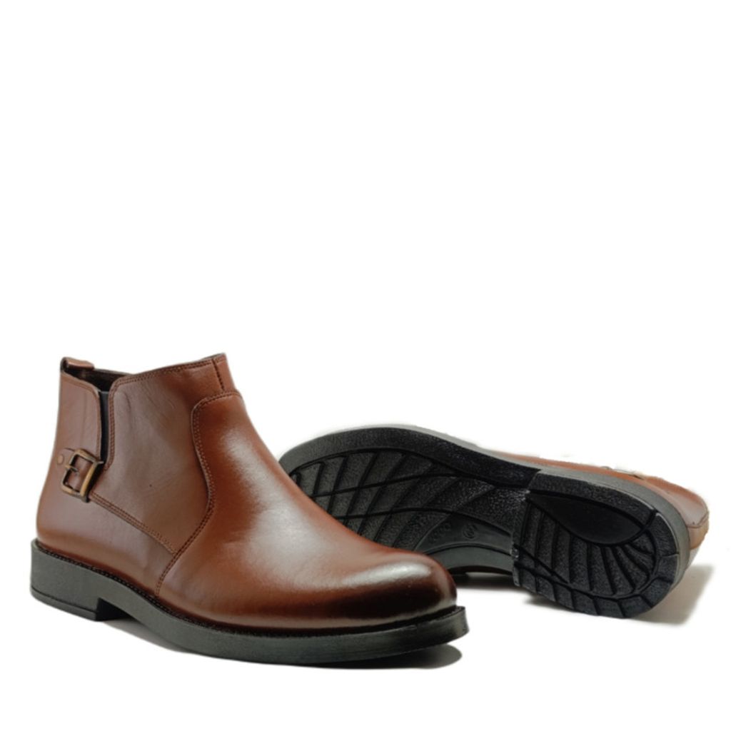 خرید اینترنتی نیم بوت مردانه مدل  چرم طبیعی کد si200