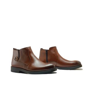 قیمت ارزان نیم بوت مردانه مدل  چرم طبیعی کد si200