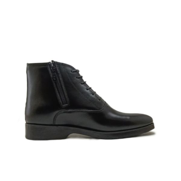 نیم بوت مردانه مدل بندی بغل زیپدار چرم طبیعی کد si201