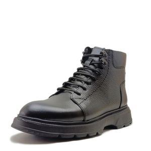 خرید انلاین نیم بوت مردانه مدل بندی بغل زیپدار چرم طبیعی کد si199