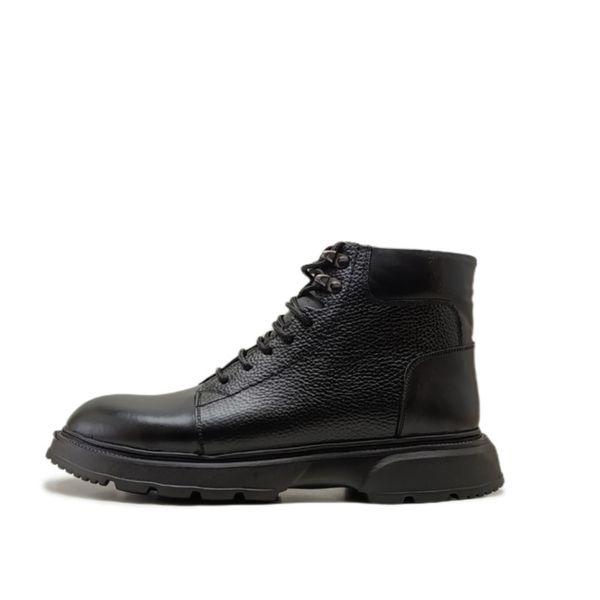 نیم بوت مردانه مدل بندی بغل زیپدار چرم طبیعی کد si199