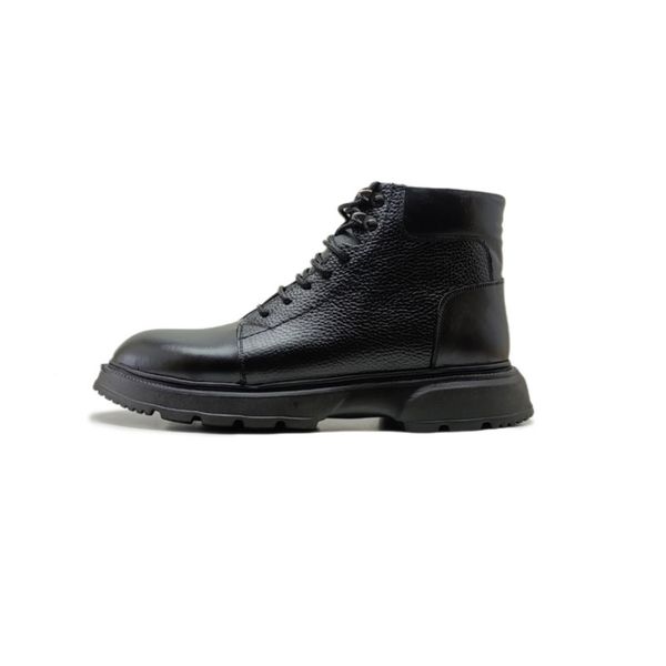 نیم بوت مردانه مدل بندی بغل زیپدار چرم طبیعی کد si199