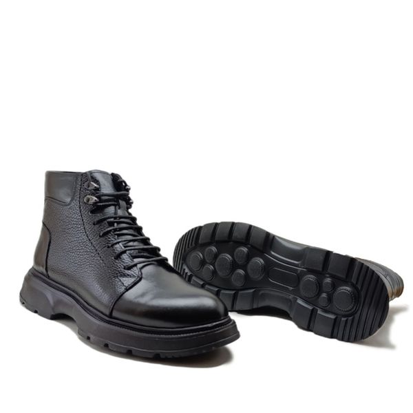 نیم بوت مردانه مدل بندی بغل زیپدار چرم طبیعی کد si199