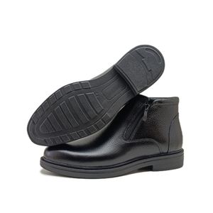 قیمت نیم بوت مردانه مدل دو زیپ چرم طبیعی کد si198