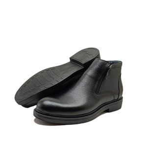 مشخصات نیم بوت مردانه مدل دو زیپ چرم طبیعی کد si198