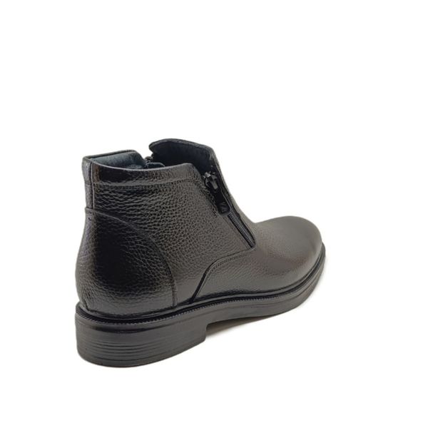 نیم بوت مردانه مدل دو زیپ چرم طبیعی کد si198