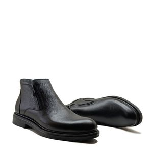 خرید انلاین نیم بوت مردانه مدل دو زیپ چرم طبیعی کد si198