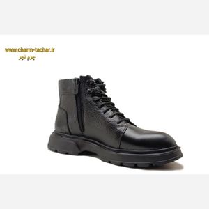 خرید اینترنتی نیم بوت لوفر مردانه بغل زیپدار چرم طبیعی si199