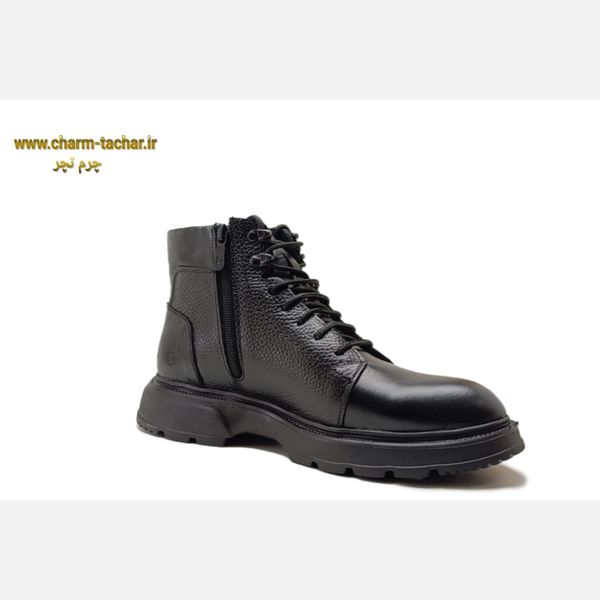 نیم بوت لوفر مردانه بغل زیپدار چرم طبیعی si199