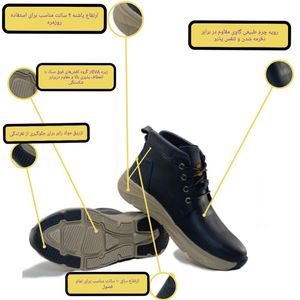 قیمت ارزان نیم بوت مردانه مدل چرم طبیعی کد si181