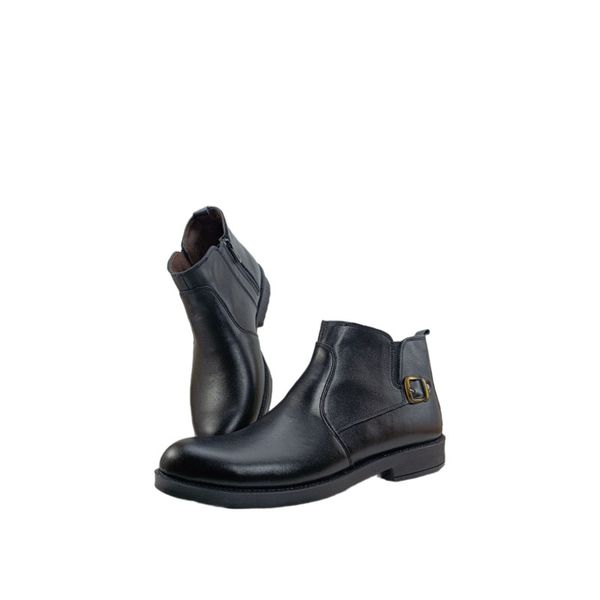 نیم بوت مردانه مدل چرم طبیعی کد si158