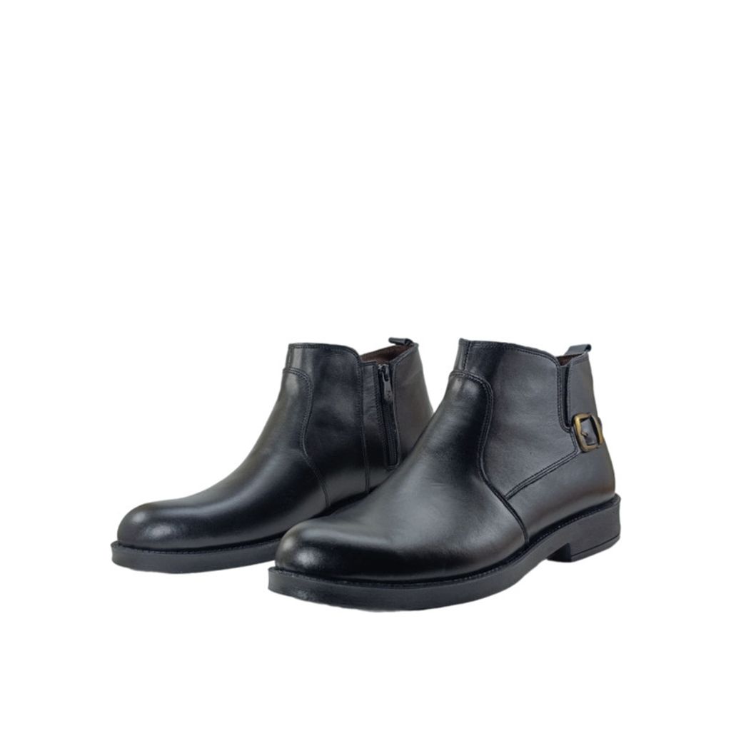 خرید اینترنتی نیم بوت مردانه مدل چرم طبیعی کد si158