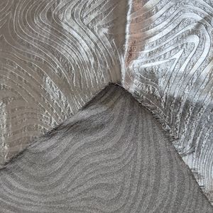 خرید انلاین قواره ساتن طرح موج نوک مدادی زغالی