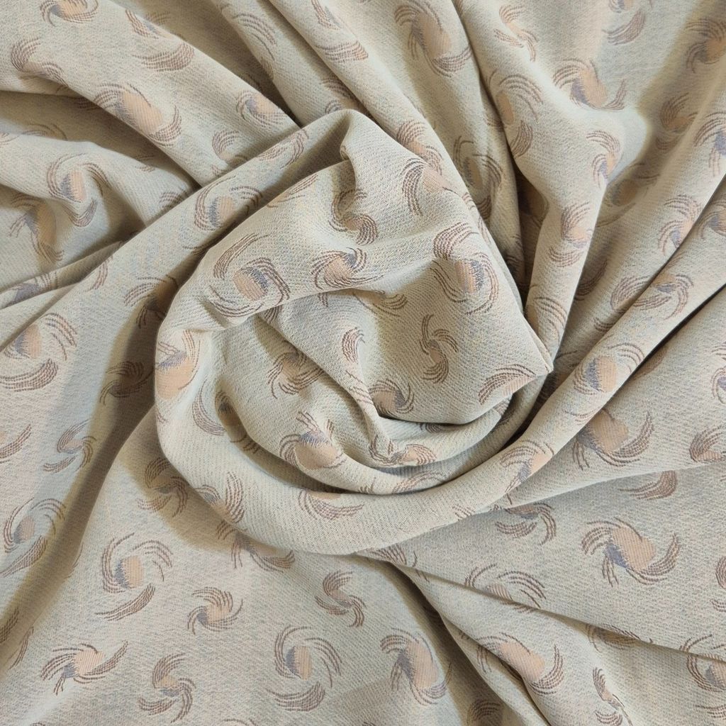 قیمت قواره کرپ طرحدار دو رو نسکافه ای و قهوه ای