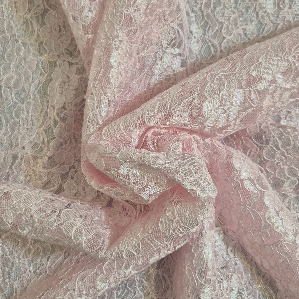 قیمت قواره تور دانتل قیطون دوزی صورتی