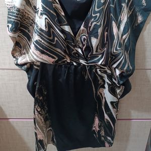 خرید اینترنتی پیراهن  ساتن میدی زنانه وارداتی