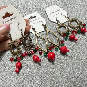 گوشواره زنانه طرح یلدایی