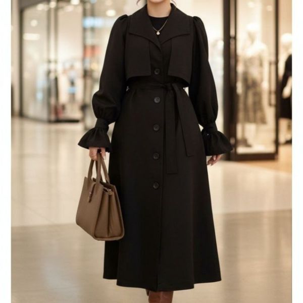 مانتو زنانه کتان مدل ویکتوریا