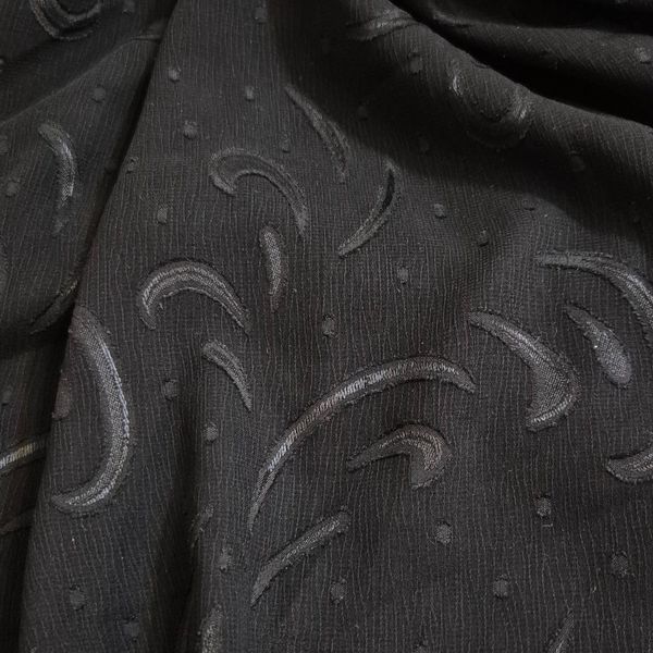 قواره پارچه کریشه طرح دار مشکی