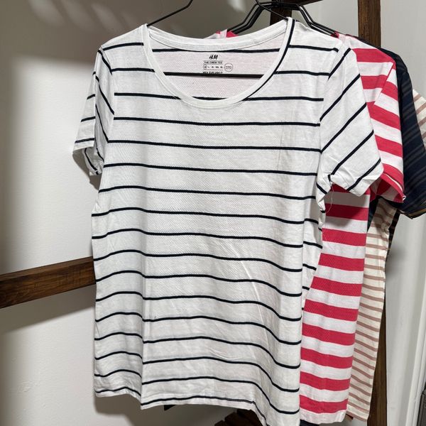 تیشرت راه راه سایز بزرگ زنانه