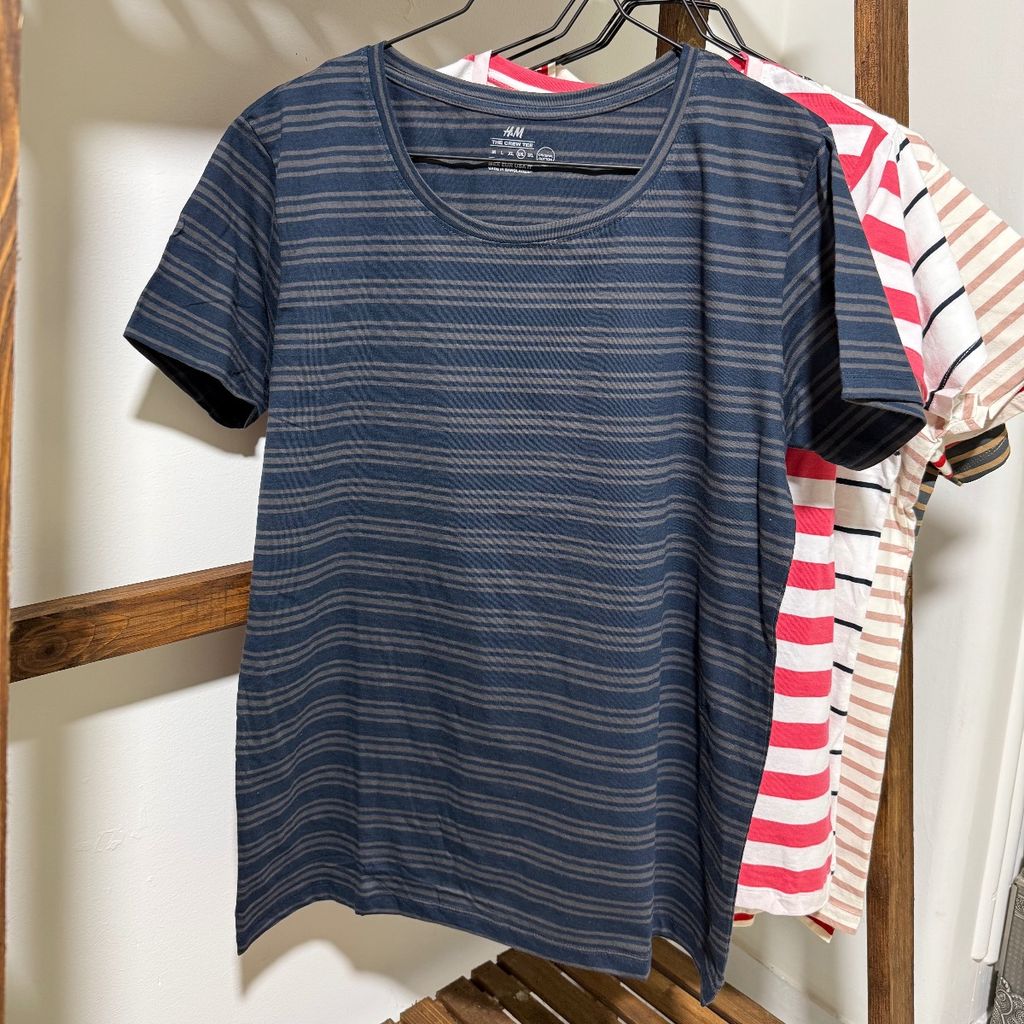 قیمت ارزان تیشرت راه راه سایز بزرگ زنانه