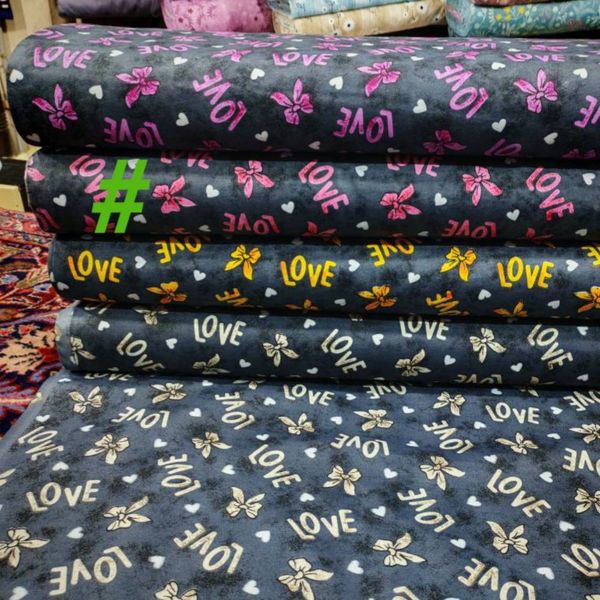 پارچه آشپزخانه مدل پتینه لاو عرض 2 متر کد Q