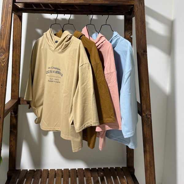 تیشرت باکسی کلاهدار