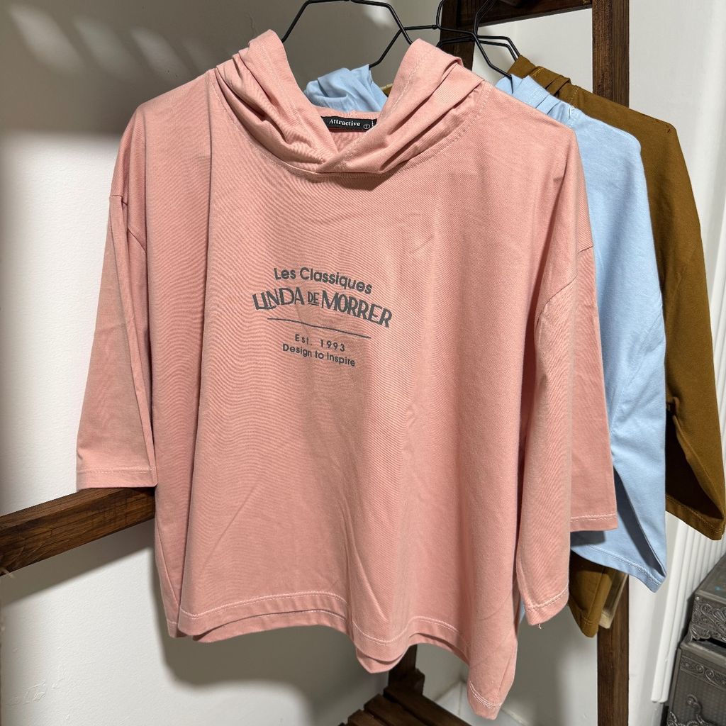 خرید آنلاین تیشرت باکسی کلاهدار