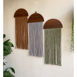 ست سه تایی بومریس مکرومه بافی طرح گنجینه