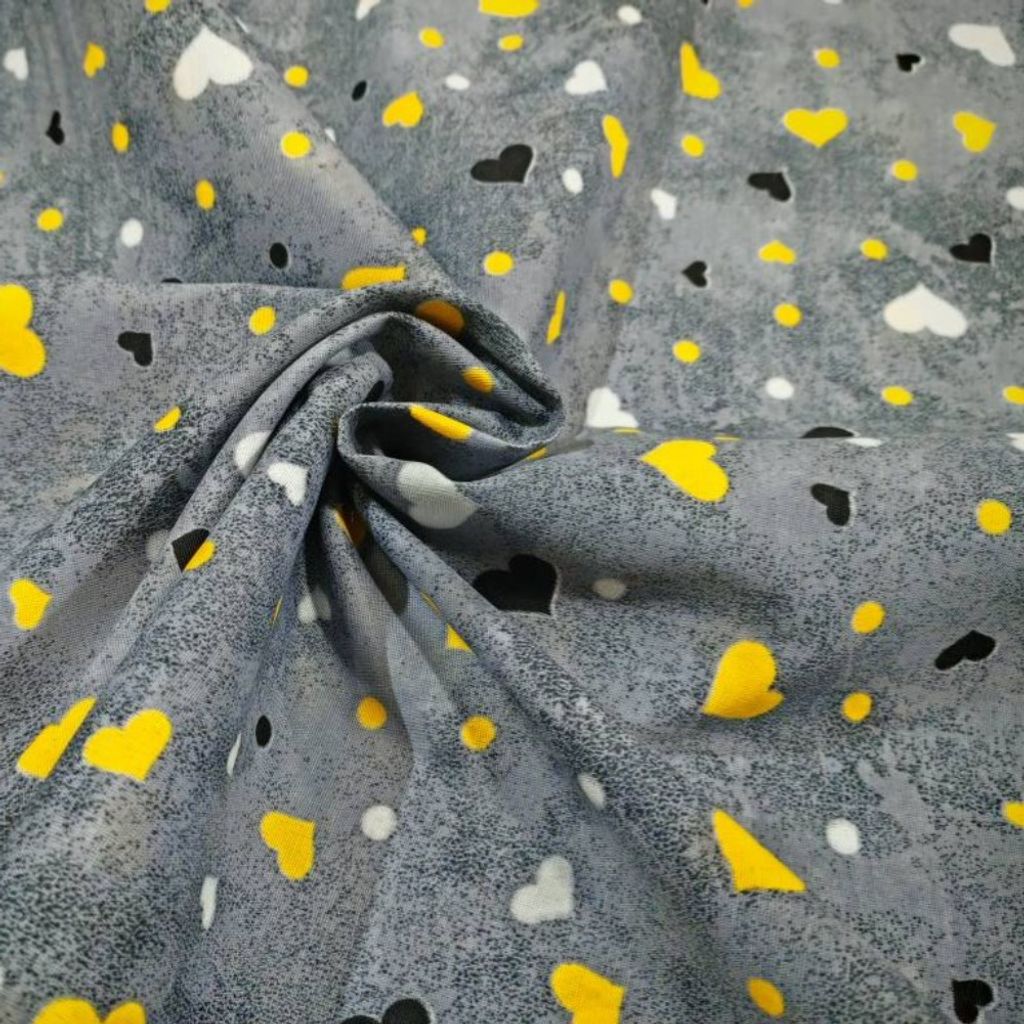 خرید انلاین پارچه آشپزخانه طرح سه قلب عرض 2 متر کد Y