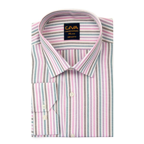 پیراهن مردانه آستین بلند دیپلمات رنگی آرکو کد 5256