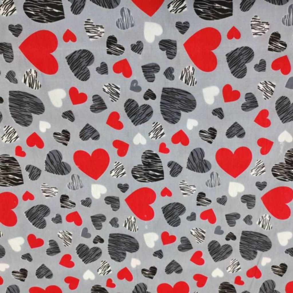 فروش اینترنتی پارچه آشپزخانه طرح قلب قرمز عرض 2 متر