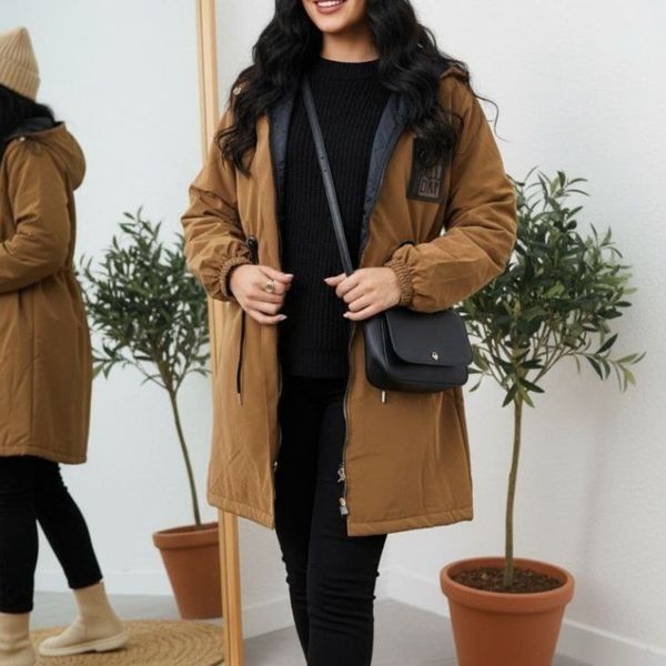 کاپشن زنانه استیکری