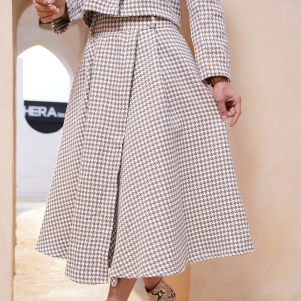 کت دامن جلو چاکدار مزونی