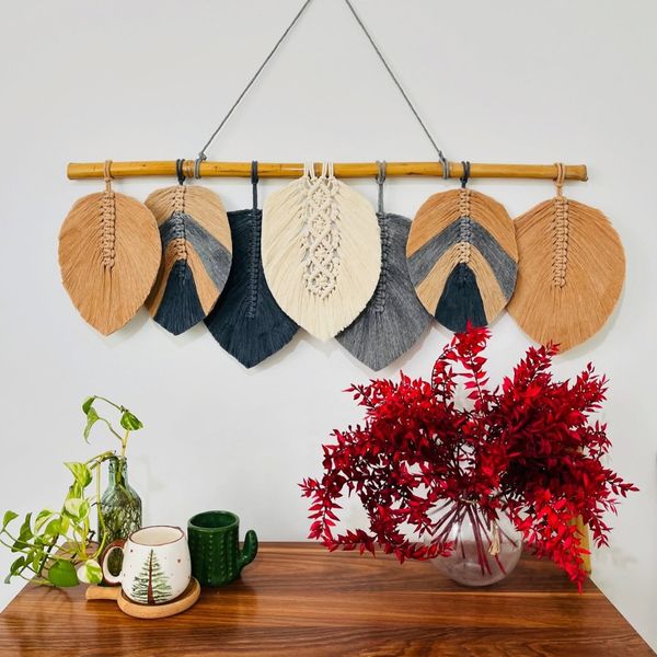 دیوارکوب برگ بافی دکوراتیو طرح نهال