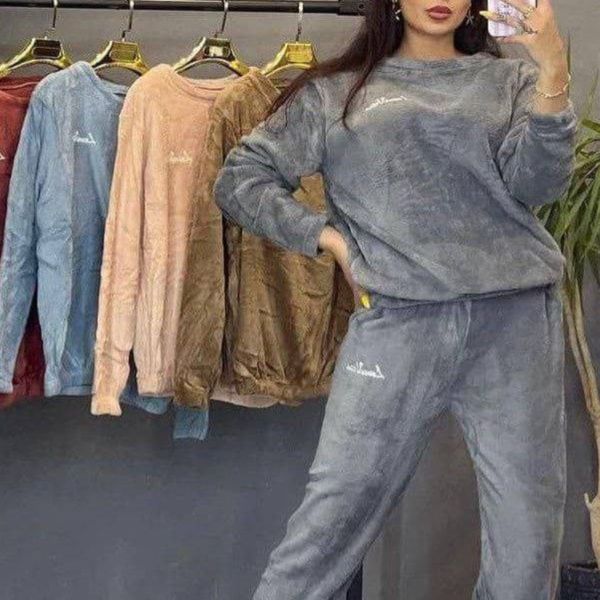 ست بلوز وشلوار تدی ساده