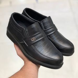 کفش مجلسی چرم مردانه مدل هیراد مشکی