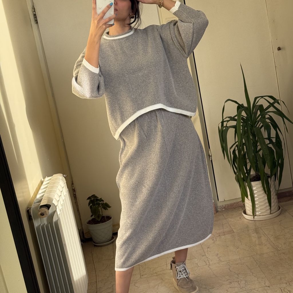 خرید اینترنتی بلوز دامن بافت loomarche