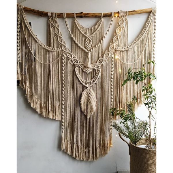 دکوری مکرومه طرح نارسیس