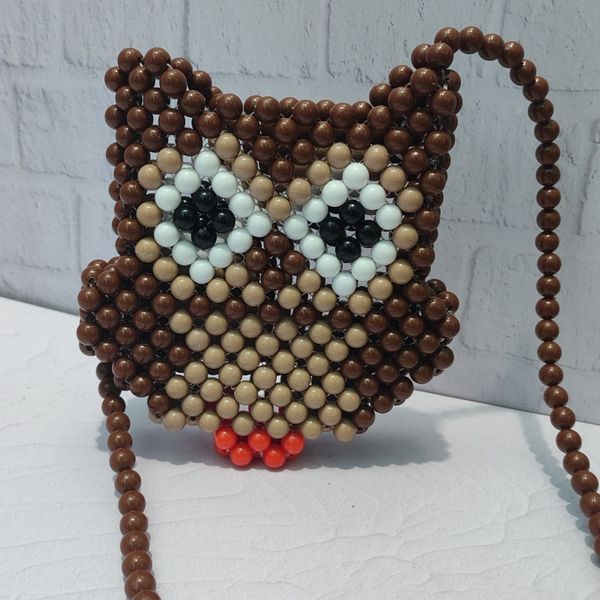 کیف  دست‌ساز مرواریدی