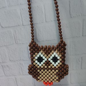 کیف  دست‌ساز مرواریدی