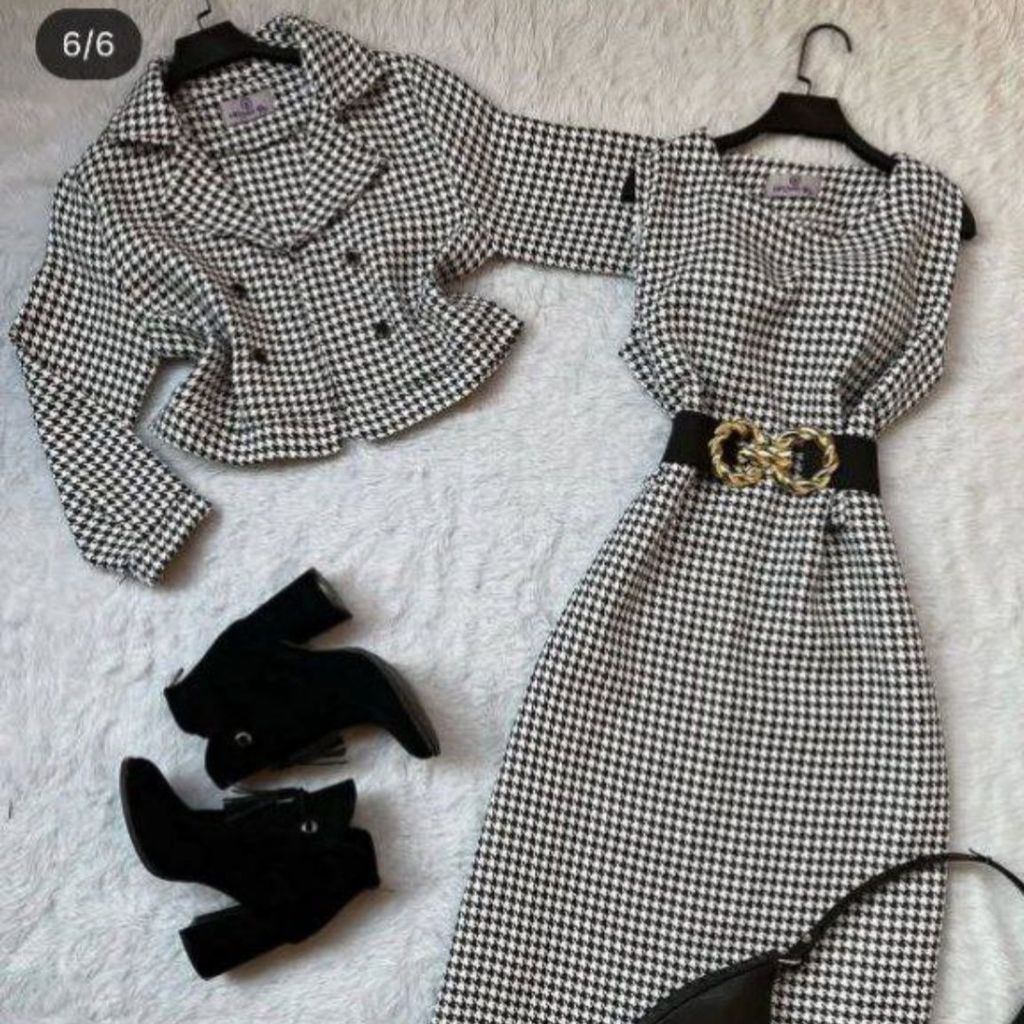 فروش اینترنتی کت و سارافون پیچازی پشمی مدل آنیسا